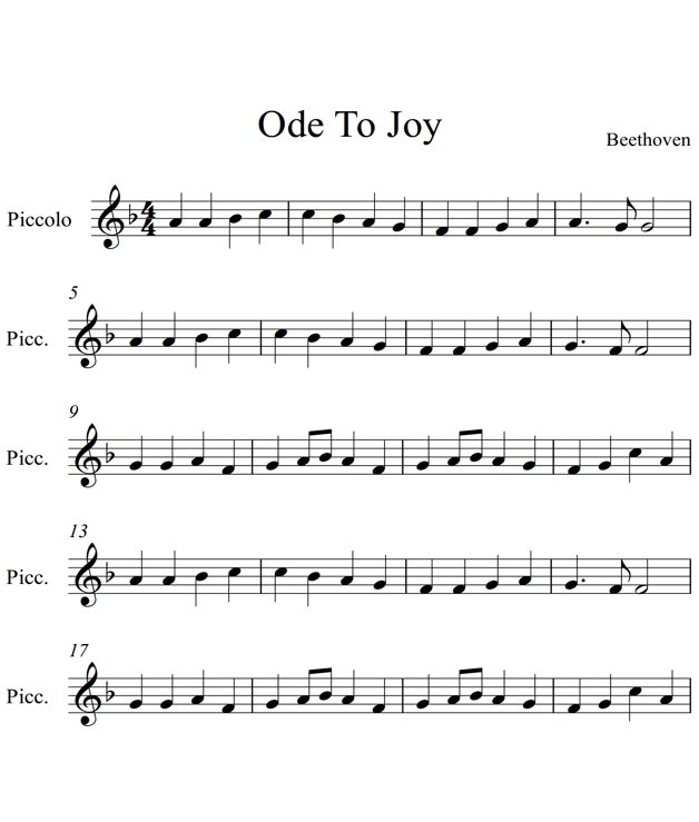 Ode to Joy Piccolo Piano - photo 20