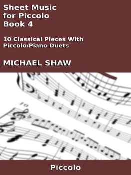 Michael Shaw Sheet Music for Piccolo: Book 4