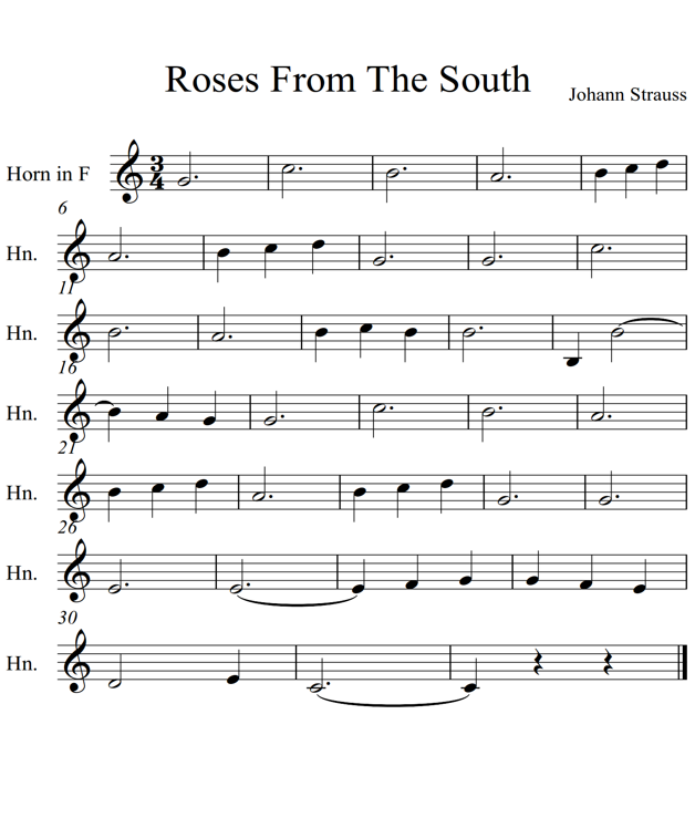 Roses From The South French Horn Piano - photo 29