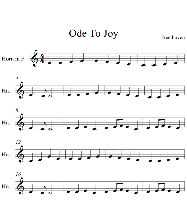 Ode to Joy French Horn Piano - photo 20