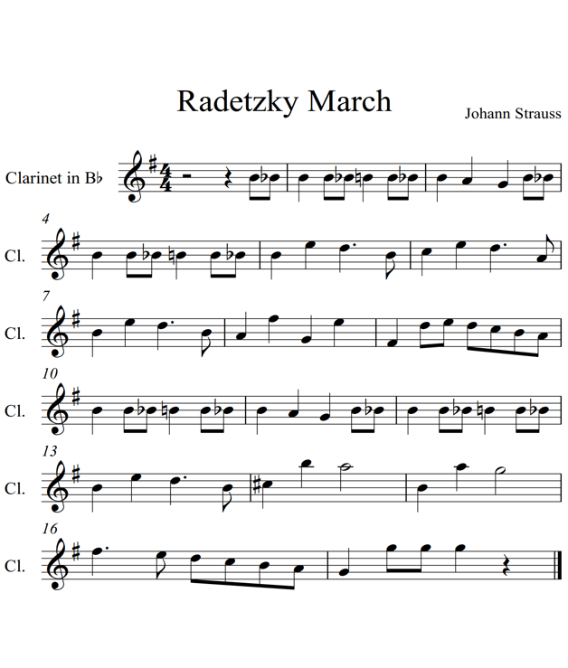 Radetzky March Clarinet Piano - photo 25