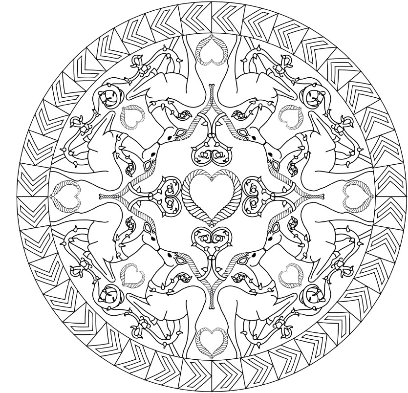 Coloring Animal Mandalas - photo 33