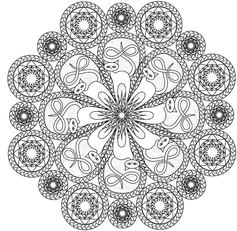 Coloring Animal Mandalas - photo 11