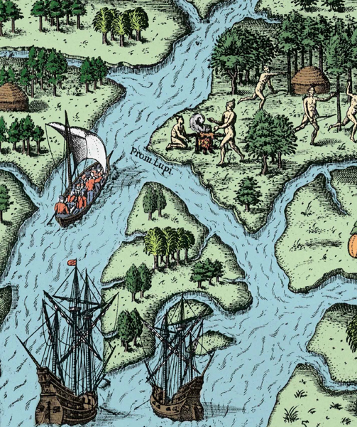 This map from the late 1500s shows what it may have looked like when Jean - photo 3