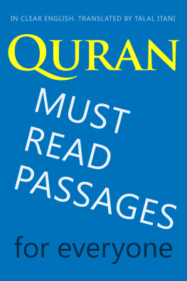 Talal Itani Quran: Must-Read Passages. For Everyone. In Clear English.