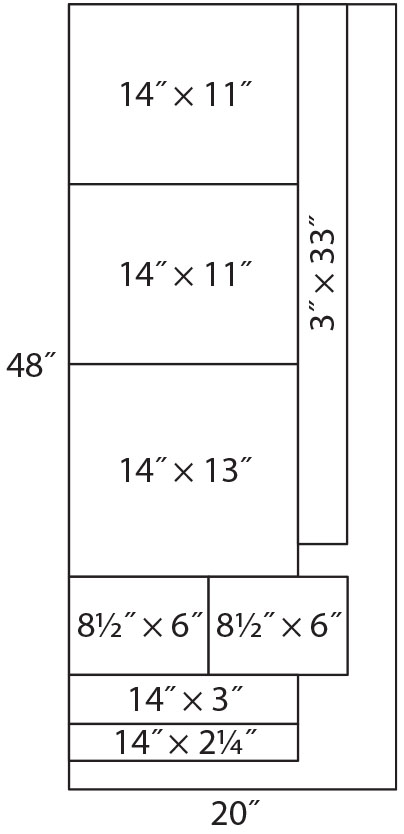 Messenger Bag Cut 1 piece 14 11 for front lining piece Cut 1 piece 14 11 for - photo 5