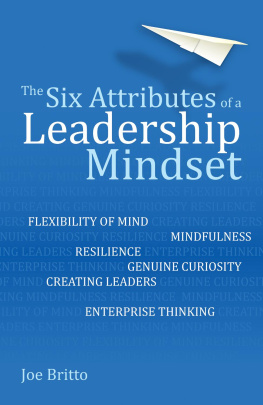 Joe Britto Six Attributes of a Leadership Mindset: Flexibility of mind, mindfulness, resilience, genuine curiosity, creating leaders, enterprise thinking