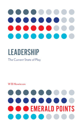 W. B. Howieson - Leadership: The Current State of Play
