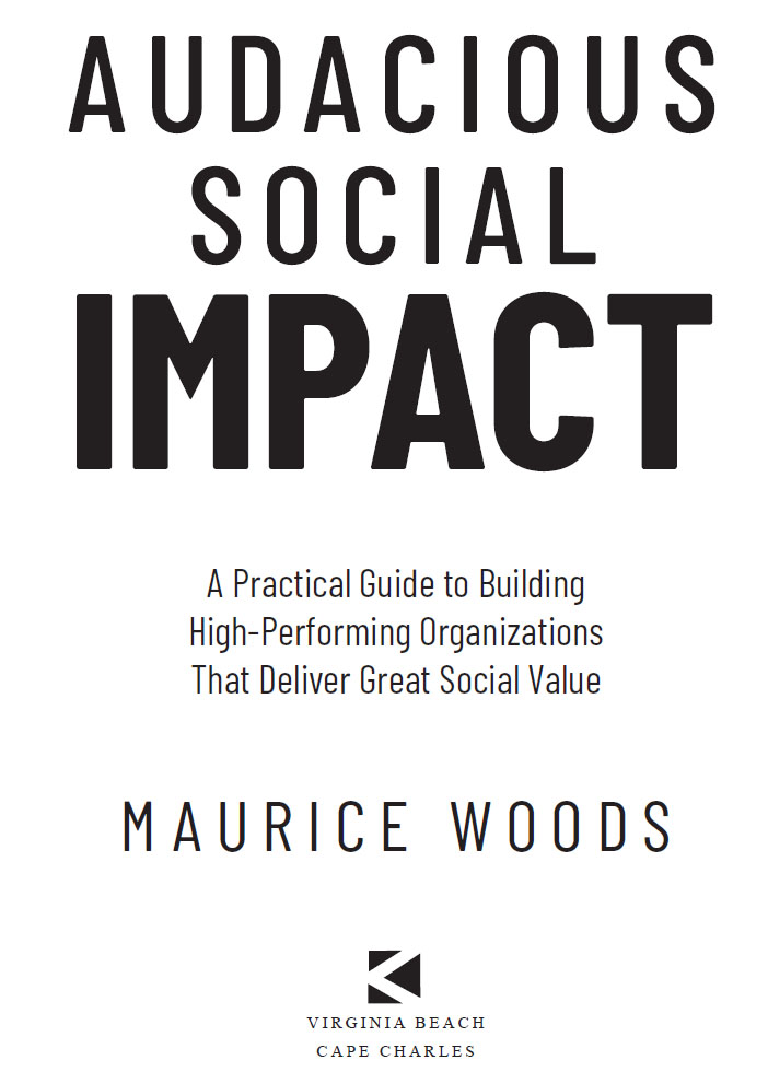 Audacious Social Impact A Practical Guide to BuildingHigh-Performing - photo 2