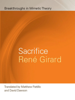 René Girard Sacrifice