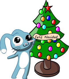 Bunny and Christmas tree Conejito y arbol de Navidad Christmas ball - photo 6