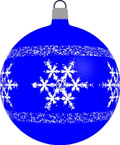 Blue Christmas tree ball Bola azul del rbol de Navidad Bunny and - photo 5