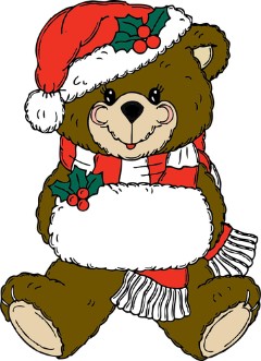 Christmas bear with present Oso de navidad con regalo Christmas bell - photo 10