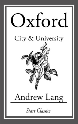 Andrew Lang - Oxford: City and University