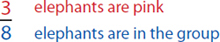 38 of the elephants are pink All fractions are made of two numbers a top - photo 8