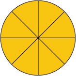 This circle has 8 equal parts It is one whole circle If you are looking at - photo 13