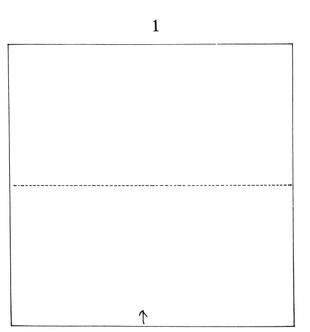 Open the napkin to full size Fold in half on the dotted line bringing the - photo 8