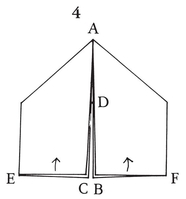 Roll up BF and CE to D as in 5 Bring the two rolls together in the front - photo 11