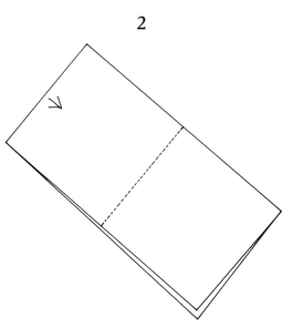 Fold in half again on the dotted line bringing down the left side from the - photo 29
