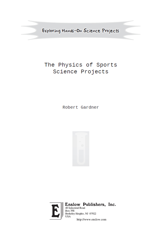 While enjoying sports you can learn about science This book is filled with - photo 1