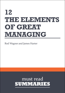 Must Read Summaries - 12 - Rodd Wagner and James Harter