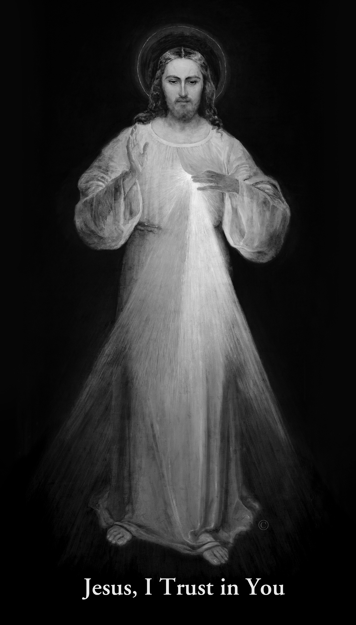 The original image of St Faustinas vision of the Divine Mercy of Jesus - photo 2