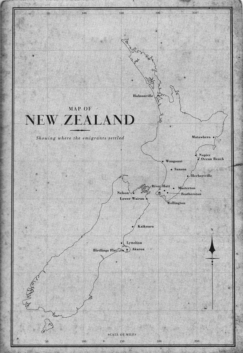 Map of New Zealandshowing where the emigrants settled Passengers on the - photo 5