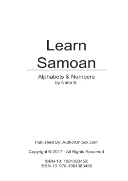 Natia S. - Learn Samoan Alphabets & Numbers
