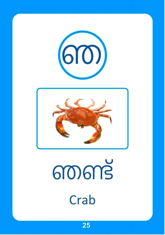 Learn Malayalam Alphabets Numbers - photo 19