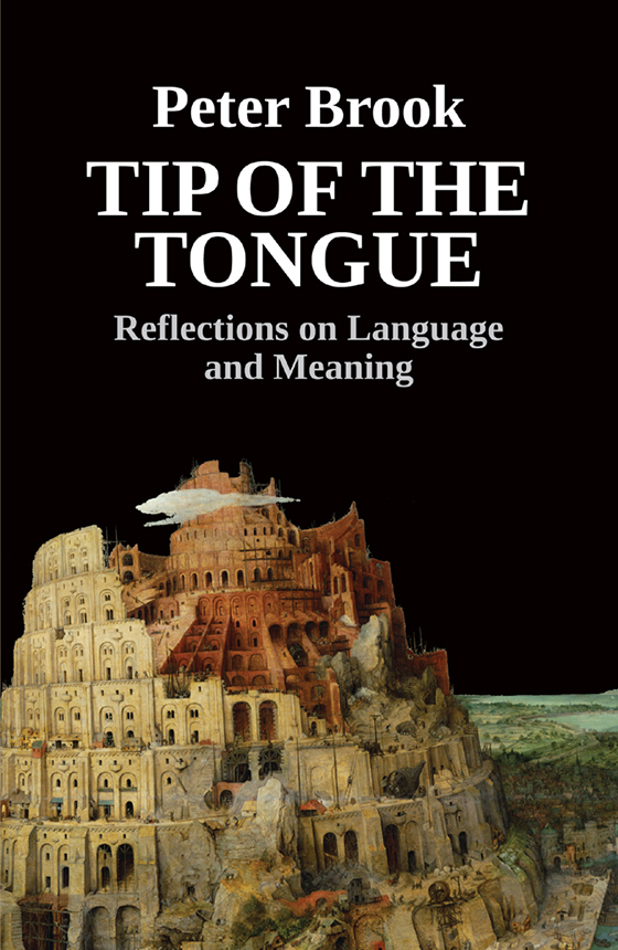 Tip of the Tongue Reflections on Language and Meaning - image 1