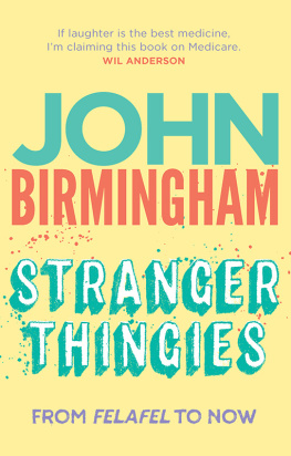John Birmingham Stranger Thingies: From Felafel to Now