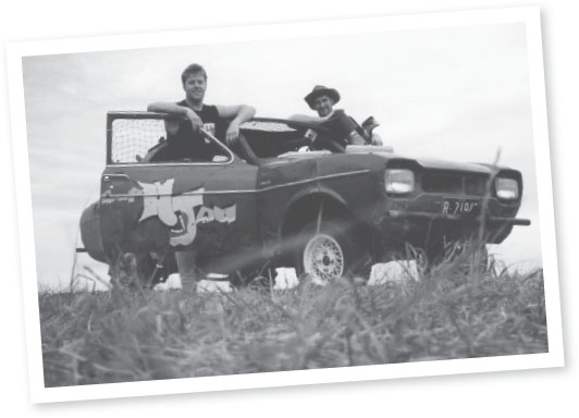 Proud as punch with early rally Escort and fellow Rover and lifelong mate - photo 10