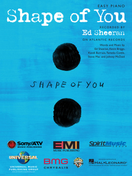 Ed Sheeran Shape of You Sheet Music