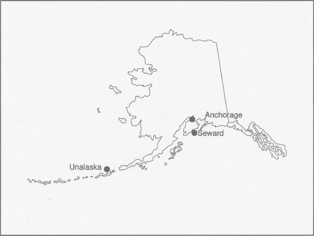 Map showing the three locations JESSE LEE HOME IN UNALASKA Twenty years - photo 2