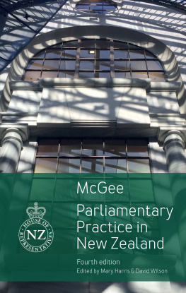 David McGee - Parliamentary Practice in New Zealand