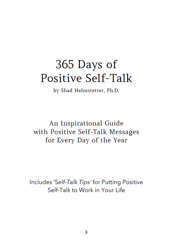 Also by Shad Helmstetter PhD What to Say When You Talk to Your Self The - photo 2