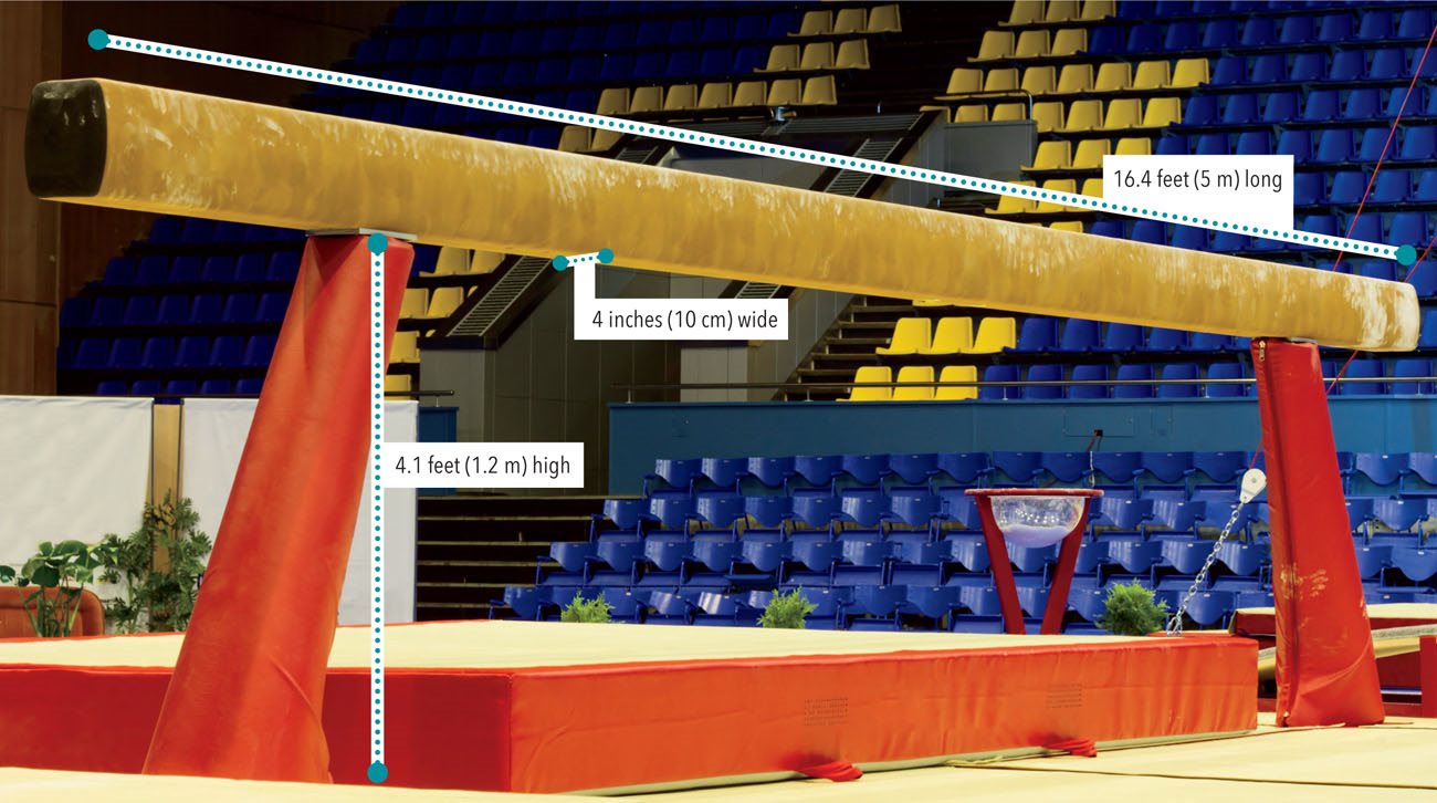 Fast Fact The balance beam used at the Olympics is 4 inches 10 centimeters - photo 5