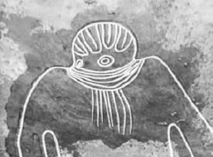 The Great Martian God In the Sahara desert a strange figure painted on the - photo 7