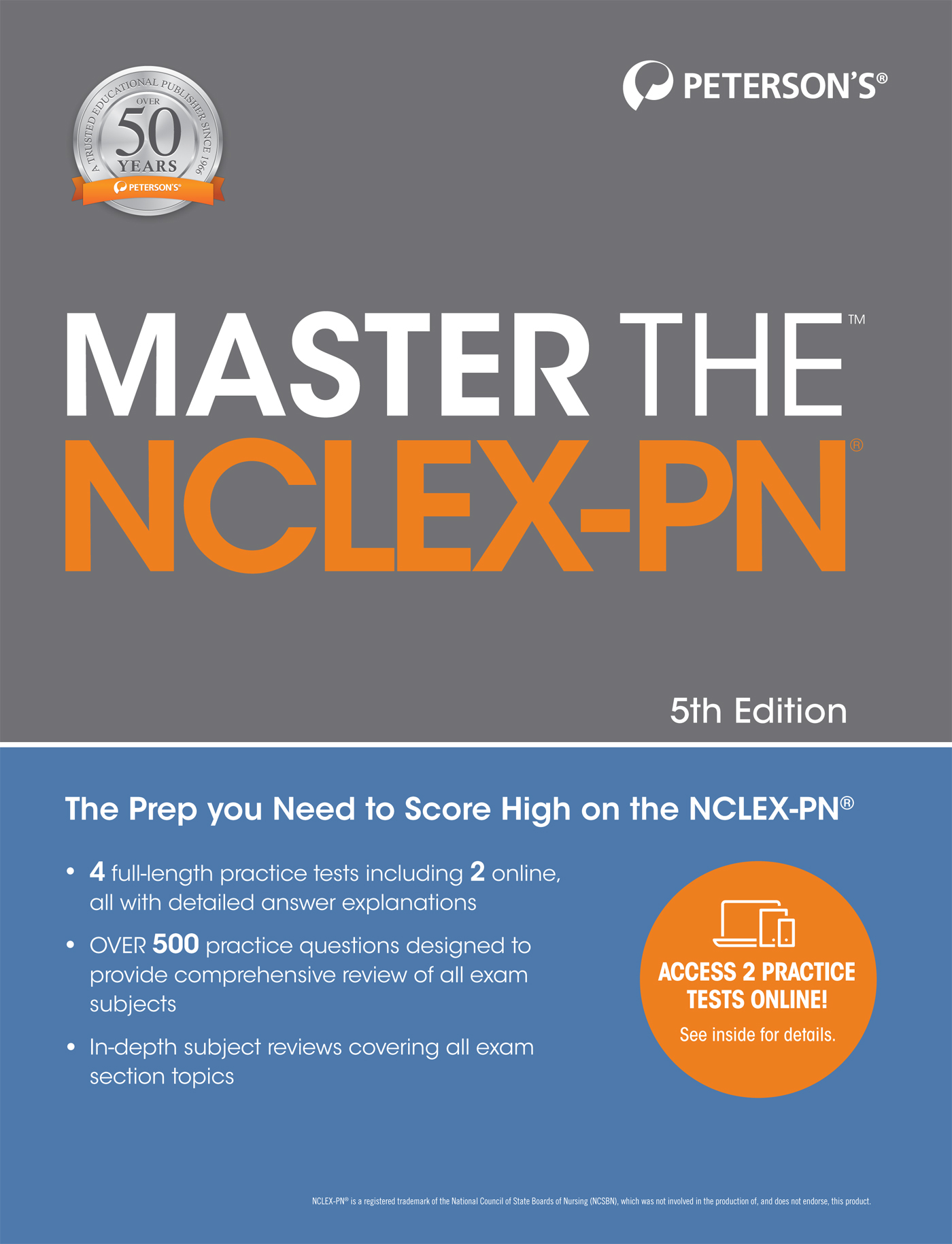 MASTER THE NCLEX-PN 5TH EDITION About Petersons Petersons has been your - photo 1