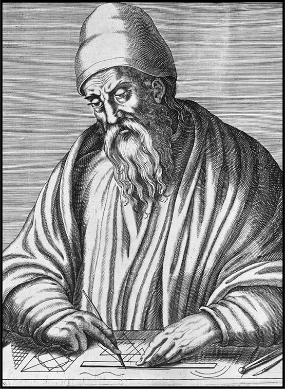 The ancient Greek mathematician Euclid seen in this Renaissance engraving was - photo 3