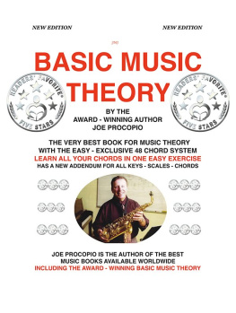 Joe Procopio Basic Music Theory By Joe Procopio: The Only Award-Winning Music Theory Book Available Worldwide