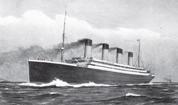 An imaginative artwork of RMS Titanic produced before she was completed - photo 4