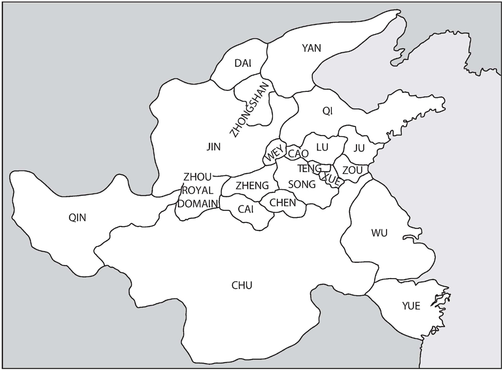 MAP 1 The Zhou Confederacy circa 500 BCE Adapted from Map of the Five - photo 3