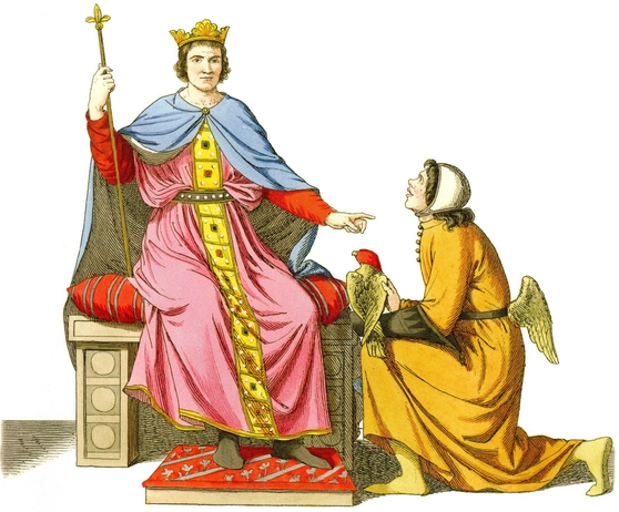 Frederick II Holy Roman Emperor and his falconer Soldier French - photo 10