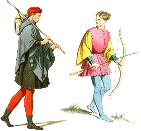 Watchman and Italian archer Italian young woman and man Doctor of laws - photo 27