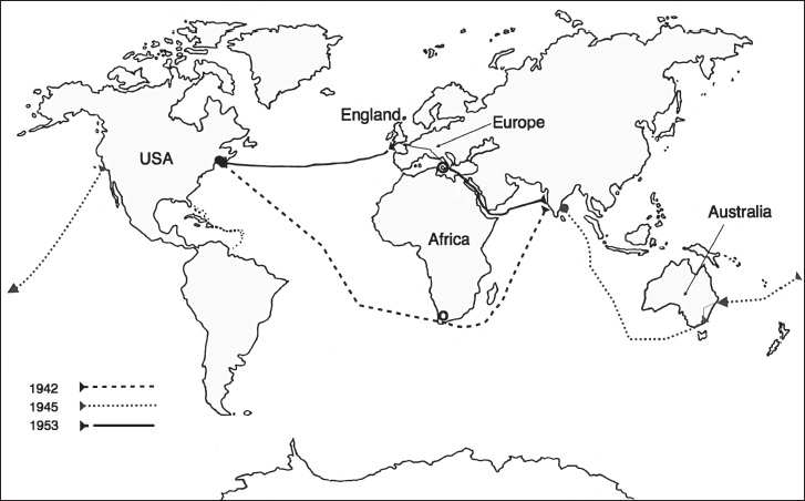 Travel routes by year of the Essebaggers family Being an MK Daddy who - photo 6