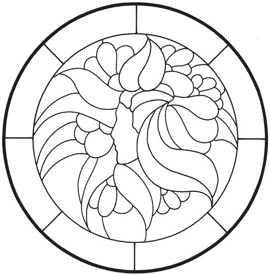 Circular Stained Glass Pattern Book 60 Full-Page Designs - photo 22