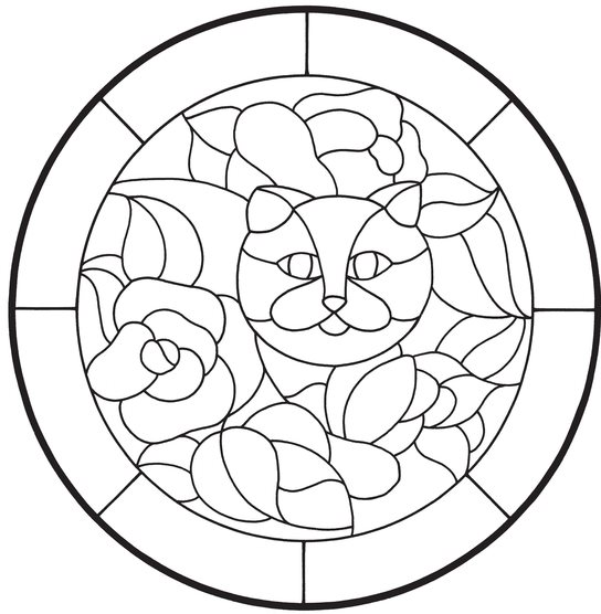 Circular Stained Glass Pattern Book 60 Full-Page Designs - photo 24