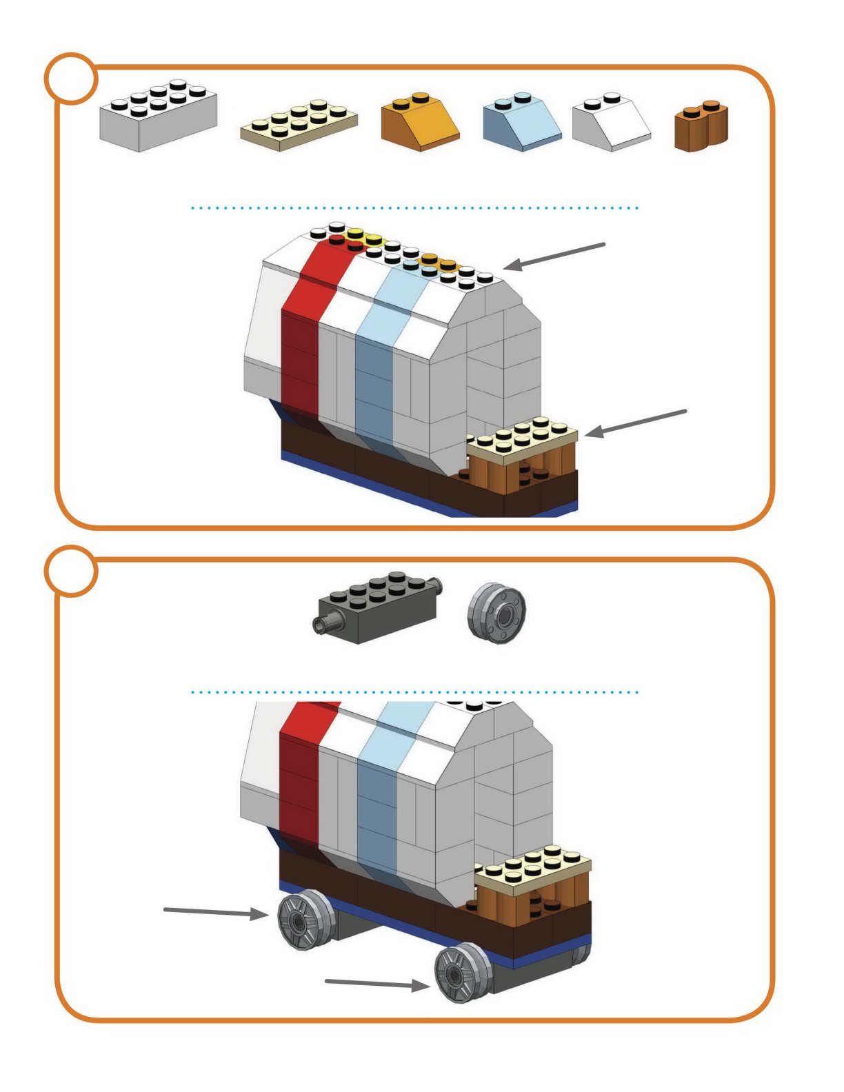 1x 1x 1x 2x 4x 1x 2x 2x Build the Covered Wa gon Ho rse Build - photo 30