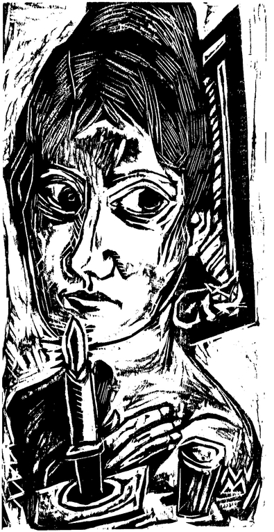 Max Beckmann Woman with Candle 1920 Max Beckmann Self-portrait 1922 - photo 5